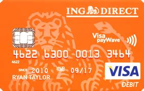 ing debit card orange